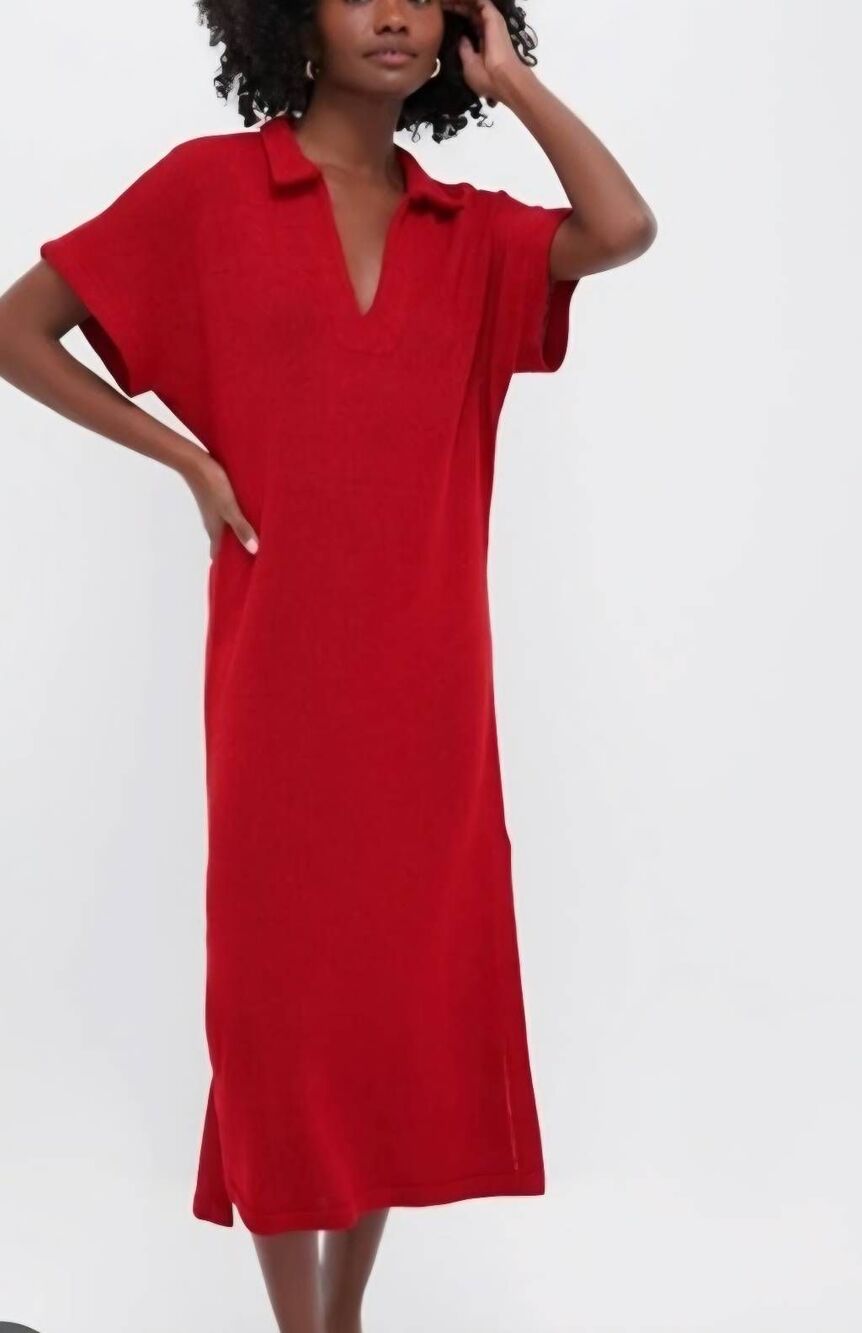 Tuckernuck Pomander Place red Maren Knit Dress Size XS/S